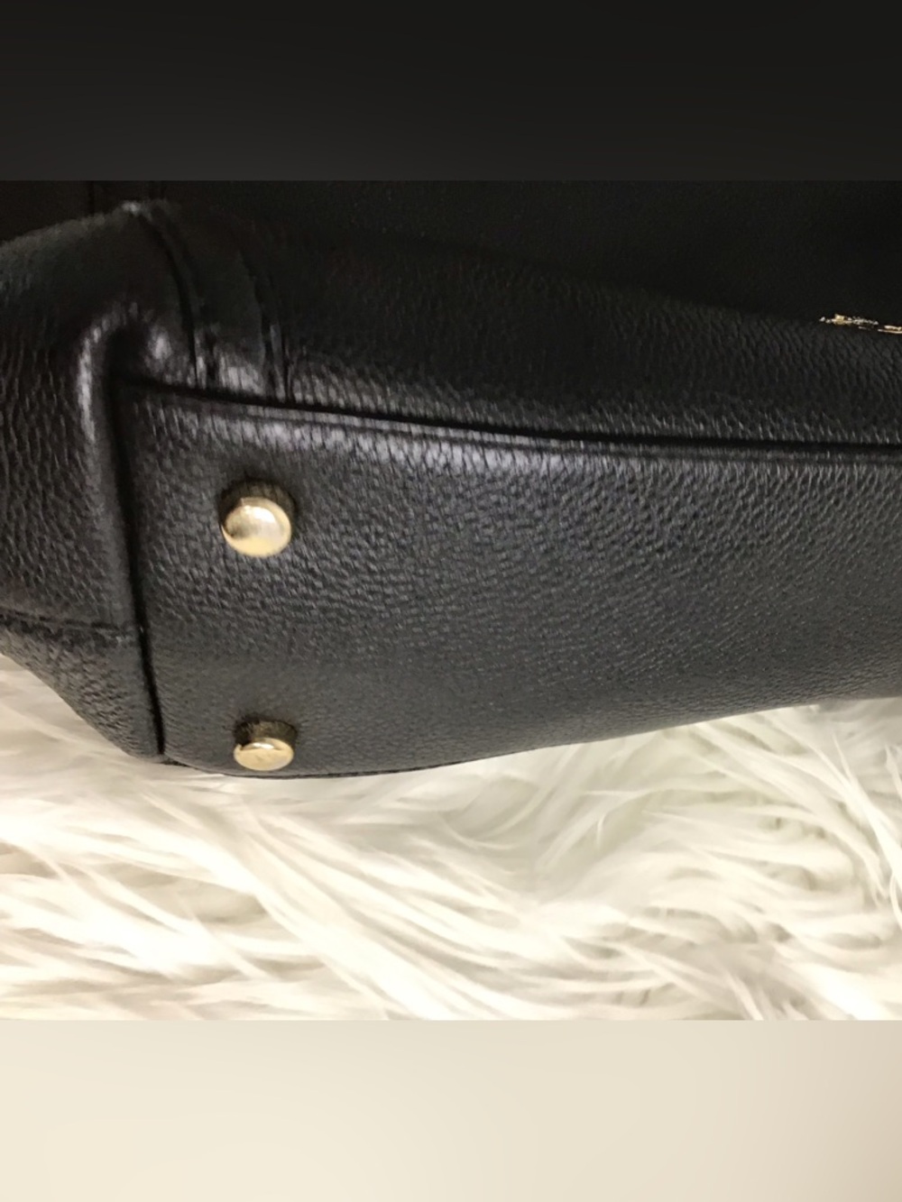 Coach 36855 Edie Turnlock Black Pebble Leather Shoulder Bag - Picture 13 of 15